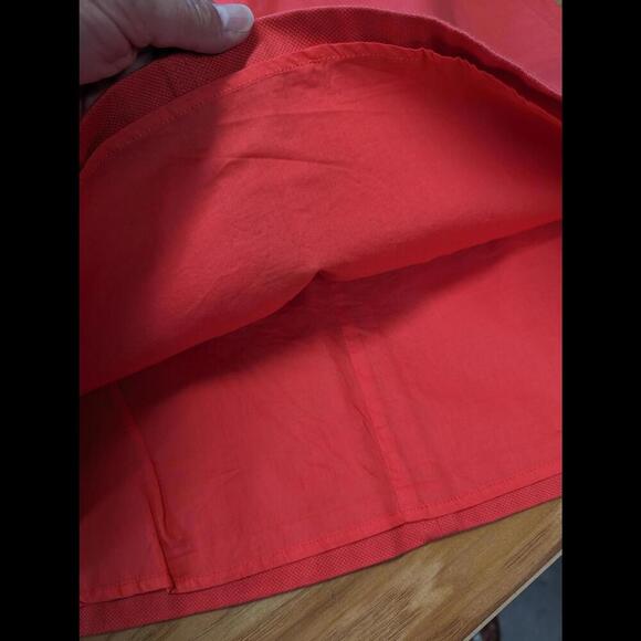 Boden A-Line Short Mini Skirt 10 Coral Red Orange Pockets - Picture 6 of 9